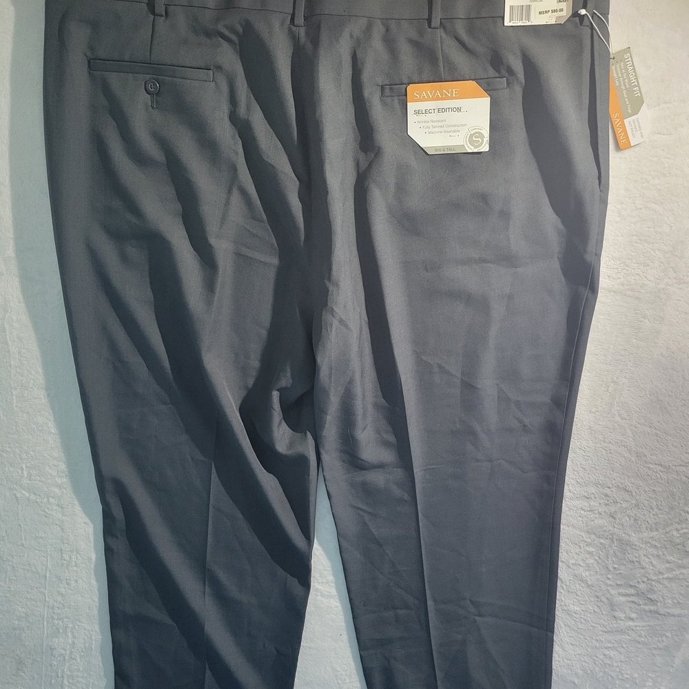 Savane Men's Dark Gray Dress Pants